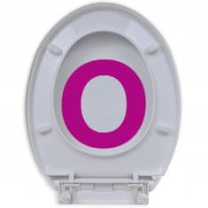 Vidaxl WC deska s počasnim zapiranjem 2 kosa plastična bela