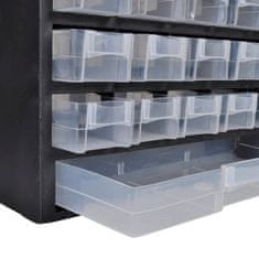 Vidaxl Plastična škatla za orodje z 41 predali