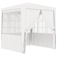 Greatstore Profesionalen vrtni šotor s stranicami 2x2 m bel 90 g/m2
