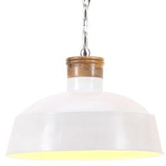 Vidaxl Industrijska viseča svetilka 32 cm bela E27