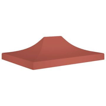 Vidaxl Streha za vrtni šotor 4,5x3 m terakota 270 g/m²