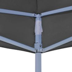 Vidaxl Streha za vrtni šotor 4x3 m antracit 270 g/m2