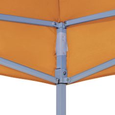 Greatstore Streha za vrtni šotor 4x3 m oranžna 270 g/m2