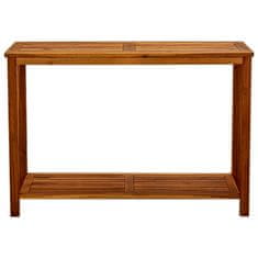 Vidaxl Vrtna konzolna mizica 110x40x75 cm trden akacijev les