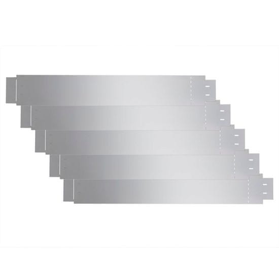 Vidaxl Set 5 kosov ograde iz fleksibilnega pocinkanega jekla 100 x 15 cm
