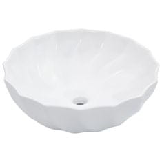 Vidaxl Umivalnik 46x17 cm keramičen bel