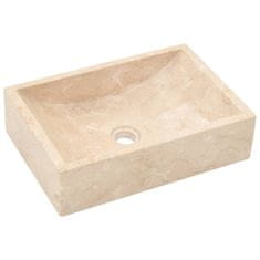 Vidaxl Umivalnik 45x30x12 cm marmor krem