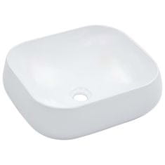 Vidaxl Umivalnik 44,5x39,5x14,5 cm keramičen bel