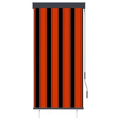 Vidaxl Zunanje rolo senčilo 80x250 cm oranžno in rjavo