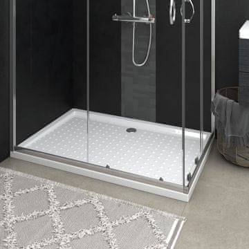 Vidaxl vidaXL Tuš kad z nosilci bela 80x120x4 cm ABS