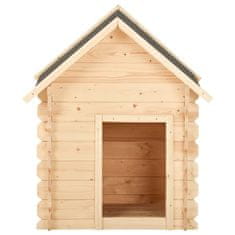 Vidaxl Pasja uta 120x70x100,6 cm trdna borovina 14 mm