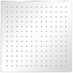 Vidaxl Glava za nadglavni tuš 2 kosa nerjaveče jeklo 30x30 cm