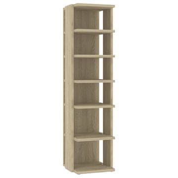 Vidaxl Omarica za čevlje sonoma hrast 27,5x27x102 cm inženirski les