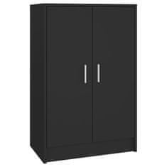 Vidaxl Omara za čevlje črna 60x35x92 cm iverna plošča