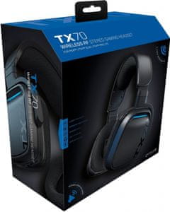 TX70S brezžične gaming slušalke za PS4/PS5/PC/Xbox, črne