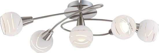 Globo LED Stropna svetilka ELLIOTT matiran nikelj, Globo 54341-5