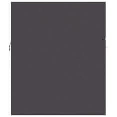 Greatstore Omarica za umivalnik siva 41x38,5x46 cm iverna plošča