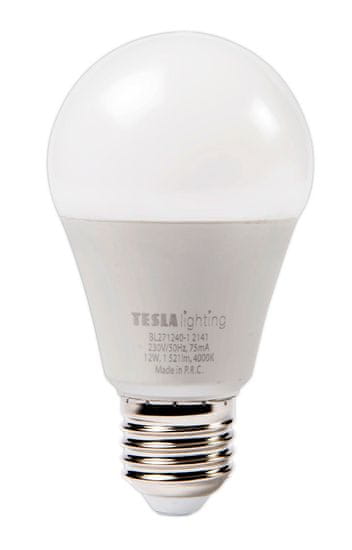 Tesla Lighting LED žarnica BULB, E27, 12 W, 230 V, 1521 lm, 25 000 ur, 4000 K, dnevna bela, 220°