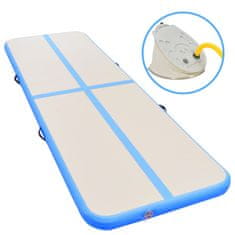 Vidaxl Napihljiva gimnastična podloga s tlačilko 400x100x10 cm PVC