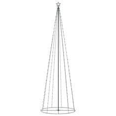 Vidaxl Novoletna jelka stožec 330 barvnih LED lučk 100x300cm