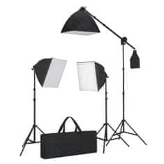 Vidaxl Foto studijski komplet s softbox svetilkami in ozadjem