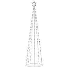 Vidaxl Novoletna jelka stožec 400 belih LED lučk 100x360 cm