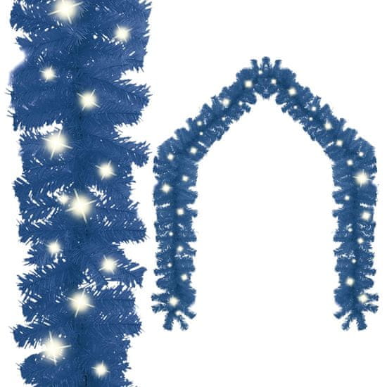 Greatstore Božična girlanda z LED lučkami 10 m modra