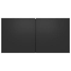Vidaxl Viseče TV omarice 3 kosi črne 60x30x30 cm