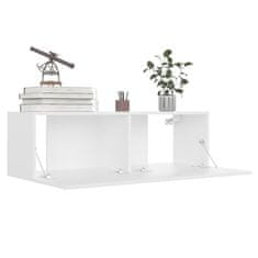 Vidaxl TV omarica bela 100x30x30 cm iverna plošča