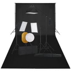 Vidaxl Foto studijski komplet s softboxi, ozadjem in odbojnikom