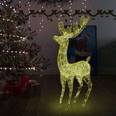 Vidaxl XXL božični jelen iz akrila 250 LED lučk 180 cm toplo bel