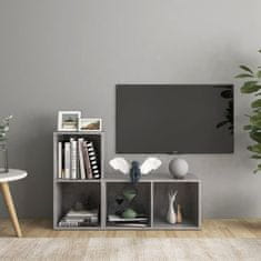 Vidaxl TV omarice 2 kosa betonsko sive 72x35x36,5 cm iverna plošča
