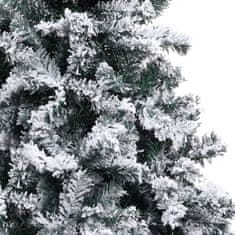 Vidaxl Umetna novoletna jelka s snegom zelena 300 cm PVC