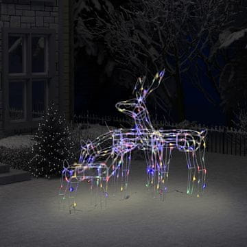 Vidaxl vidaXL 3 božične lučke v obliki severnih jelenov, 229 LED diod