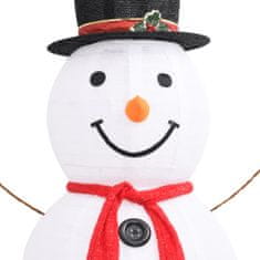 shumee Okrasni novoletni snežak LED razkošno blago 180 cm