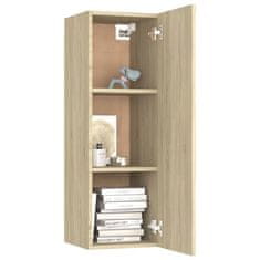Vidaxl TV omarica 2 kosa sonoma hrast 30,5x30x90 cm iverna plošča
