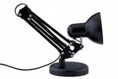 master LED Namizna svetilka s prilagodljivim vratom in stojalom črna