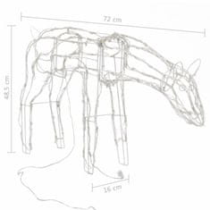 Vidaxl Božični jeleni 3-delni 229 LED lučk