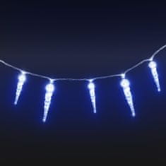shumee Novoletne lučke ledene sveče 40 kosov modre iz akrila