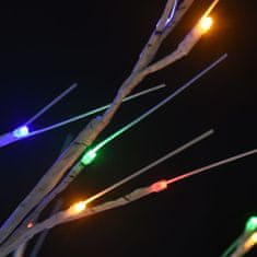 Greatstore Božično drevesce z 200 LED lučkami 2,2 m večbarvno vrba