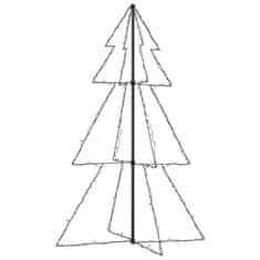 Vidaxl Novoletna jelka stožec 200 LED lučk notranje/zunanja 98x150 cm