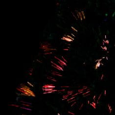Vidaxl Osvetljena novoletna jelka s stojalom in LED 64 cm optična vlakna