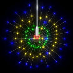 Vidaxl Zunanje novoletne lučke ognjemet večbarvne 50 cm 140 LED