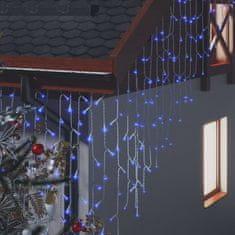 Vidaxl LED zavesa ledene sveče 10 m 400 modrih LED lučk