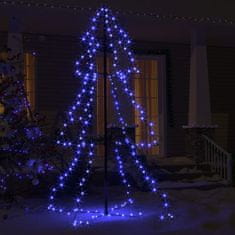 Vidaxl Novoletna jelka stožec 200 LED lučk notranje/zunanja 98x150 cm