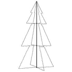 Vidaxl Novoletna jelka stožec 300 LED lučk notranje/zunanja 120x220 cm