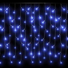 Vidaxl LED zavesa ledene sveče 10 m 400 modrih LED lučk