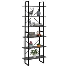 Vidaxl Visoka omara siva 80x30x210 cm iverna plošča