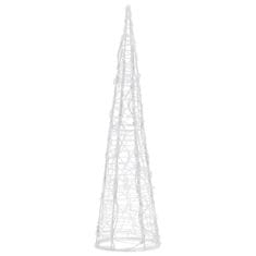 Vidaxl Akrilna okrasna LED piramida modra 60 cm