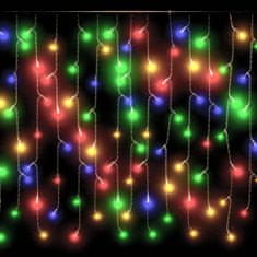 shumee LED zavesa ledene sveče 10 m 400 večbarvnih LED lučk 8 funkcij
